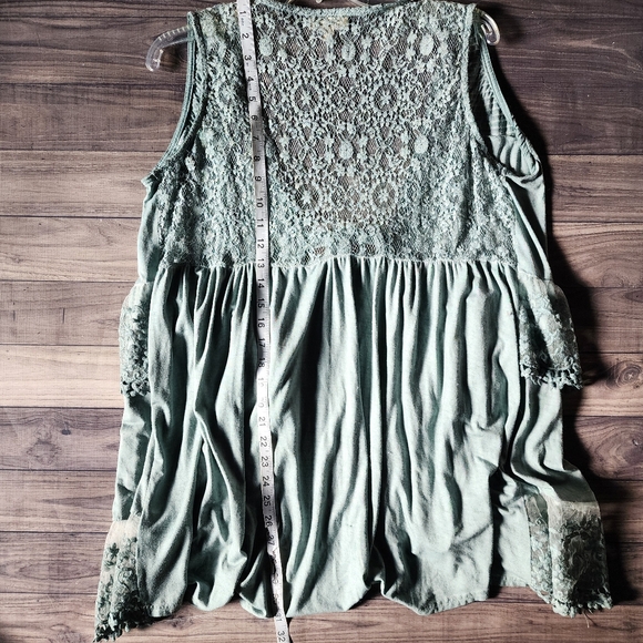 Entro green lace sleeveless cardigan - Picture 6 of 6